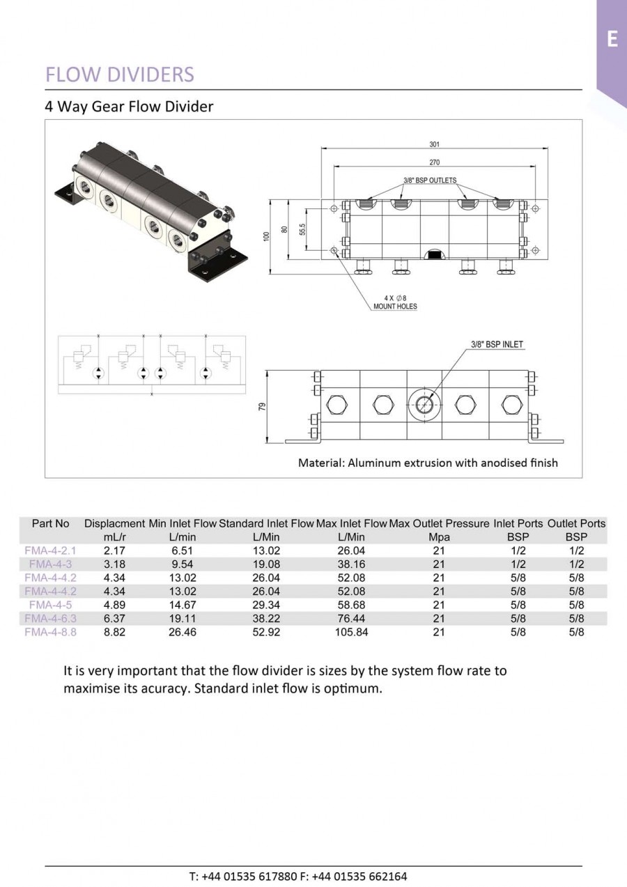 Geared Flow Divider 4 Way Flow Dividers C C Hydraulics Ltd   2 4 Way Flow Diverter1 900x1273 