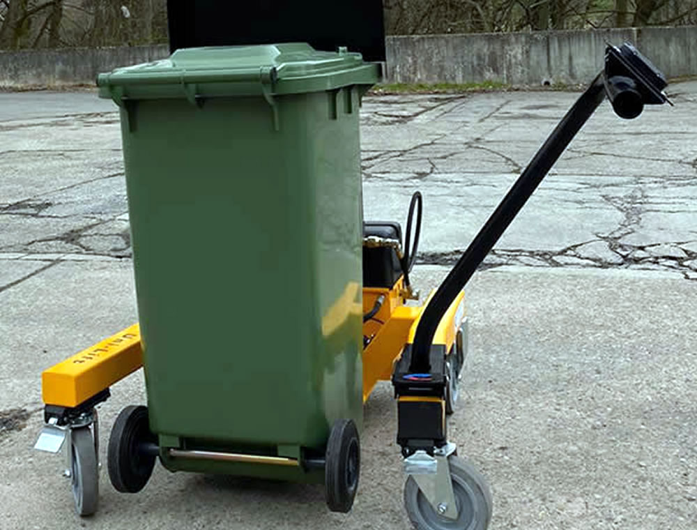 Wheelie bin tipping system